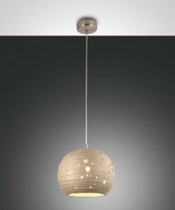 Κρεμαστό Φωτιστικό   Fabas Luce Corvara E27 Χακί     – 3531-40-348