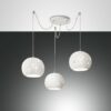 Κρεμαστό Φωτιστικό   Fabas Luce Corvara 3X E27 Λευκό     – 3531-47-102