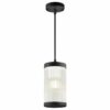 Nordlux Coupar Κρεμαστό Μαύρο E27  Γυαλί/Αλουμίνιο –  2218053003
