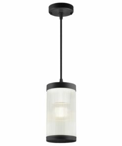 Nordlux Coupar Κρεμαστό Μαύρο E27  Γυαλί/Αλουμίνιο –  2218053003
