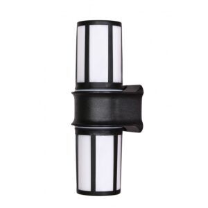 D-274K BLACK ΑΠΛΙΚΑ 2/Φ ΚΥΛΙΝΔΡ.OPAL ΠΛΕΓΜΑ ΠΛΑΣΤΙΚΗ 11.5x30cm Heronia -32-0098