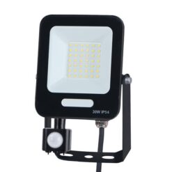 ΠΡΟΒΟΛΕΑΣ LED 30W SMD ΜΕ ΠΕΡΙΣΤΡΕΦΟΜΕΝΟ ΑΝΙΧΝΕΥΤΗ ΚΙΝΗΣΗΣ ΜΑΥΡΟΣ IP66 6500K PLUS EUROLAMP – 147-69066