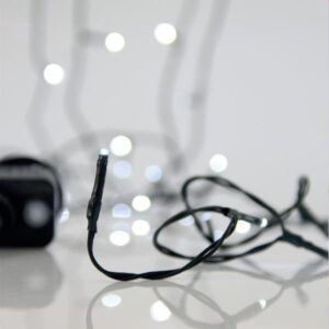 ΣΕΙΡΑ, 500 LED 3mm, 31V, 8 ΠΡΟΓΡΑΜΜΑΤΑ, ΜΕ ΜΕΤΑΣΧΗΜΑΤΙΣΤΗ, ΠΡΟΕΚΤΑΣΗ ΠΑΡΟΧΗΣ 300cm, ΠΡΑΣΙΝΟ ΚΑΛΩΔΙΟ, ΛΕΥΚΟ LED, ΑΝΑ 5cm, ΙΡ44 EUROLAMP – 620-22553