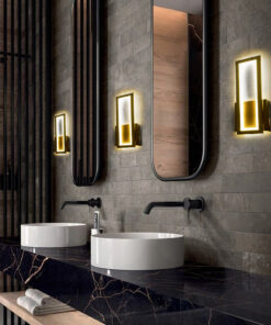 GloboStar® TIARA 61327 Φωτιστικό Τοίχου – Απλίκα Design LED CCT 12W 1440lm 360° AC 220-240V – Εναλλαγή Φωτισμού μέσω Διακόπτη On/Off All In One Ψυχρό 6000k+Φυσικό 4500k+Θερμό 2700k Μ12.5 x Π4 x Υ32cm – Μαύρο – 3 Years Warranty