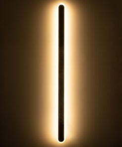 GloboStar® HOUSTON 61350 Φωτιστικό Τοίχου – Απλίκα Design LED CCT 24W 2880lm 360° AC 220-240V – Εναλλαγή Φωτισμού μέσω Διακόπτη On/Off All In One Ψυχρό 6000k+Φυσικό 4500k+Θερμό 2700k Μ6 x Π3 x Υ100cm – Χρυσό – 3 Years Warranty