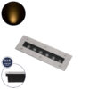 GloboStar® UNDERGROUND-REMVI 90190 Χωνευτό Φωτιστικό Wall Washer Δαπέδου LED 9W 810lm 10° DC 24V Αδιάβροχο IP68 L30 x W9 x H8.5cm Θερμό Λευκό 2700K – Ανοξείδωτο Ατσάλι – 3 Years Warranty