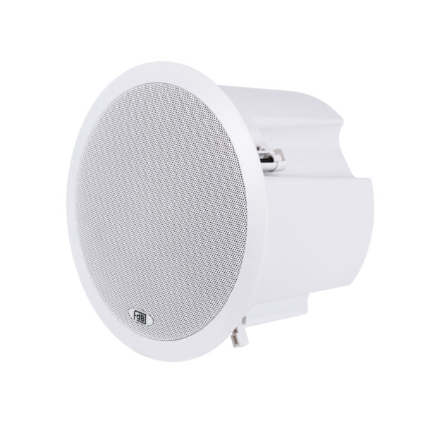 GloboStar® FDB C800T 98013 Facilities Speaker - Παθητικό Ηχείο Εγκαταστάσεων Χωνευτό Οροφής με Μετασχηματιστή 100V & 8Ω - 50W RMS (100W Peak) - 1 x 8" Inches LF & 1 x 1" Inches HF -  IP20 - Λευκό - Φ28 x Υ19.1cm