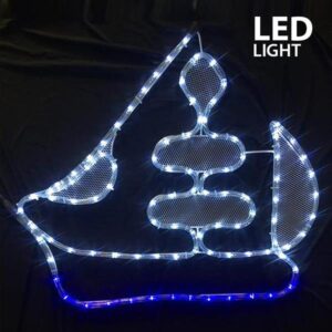 ΚΑΡΑΒΙ, 4m LED ΦΩΤΟΣΩΛΗΝΑΣ, ΜΟΝΟΚΑΝΑΛΟΣ, 60x51cm, IP44 EUROLAMP – 600-20101