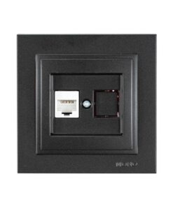 ΠΡΙΖΑ DATA CAT 6 RJ 45 MONH ΜΑΥΡΟ EUROLAMP – 152-10340