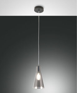 Κρεμαστό Φωτιστικό   Fabas Luce Dafne E27 Φιμέ     – 3596-40-126