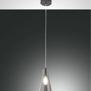 Κρεμαστό Φωτιστικό   Fabas Luce Dafne E27 Φιμέ     – 3596-40-126