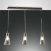 Κρεμαστό Φωτιστικό   Fabas Luce Dafne 3X E27 Φιμέ     – 3596-47-126