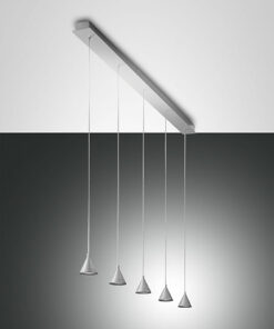 Κρεμαστό Φωτιστικό   Fabas Luce Delta LED 40W  Αλουμίνιο Dimmable  3780lm Θερμό 3000K – 3443-48-212
