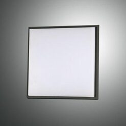 Φωτιστικό Οροφής  Fabas Luce Desdy LED 10W  Μαύρο  IP54 1050lm Θερμό 3000K – 3314-69-101