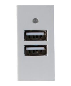 ΠΡΙΖΑ ΜΟΝΗ ΜΕ 2 USB 5V 2X2,2A EUROLAMP – 160-16007
