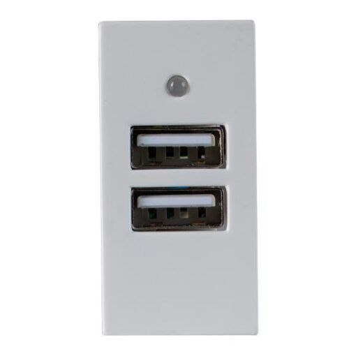 ΠΡΙΖΑ ΜΟΝΗ ΜΕ 2 USB 5V 2X2,2A EUROLAMP – 160-16007