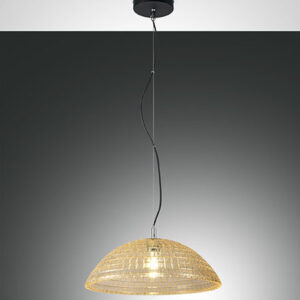 Κρεμαστό Φωτιστικό   Fabas Luce Diamond E27 Μελί     – 3635-40-125