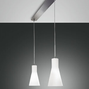 Κρεμαστό Φωτιστικό   Fabas Luce Diana 2X E27 Χρώμιο     – 2753-46-138