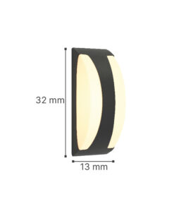 it-Lighting Wildwood – Επιτοίχιο φωτιστικό σε ανθρακί χρώμα 1XE27(80203644)