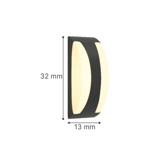 it-Lighting Wildwood – Επιτοίχιο φωτιστικό σε ανθρακί χρώμα 1XE27(80203644)
