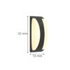 InLight Wildwood -Επιτοίχιο φωτιστικό σε γκρι χρώμα 1XE27 (80203634)