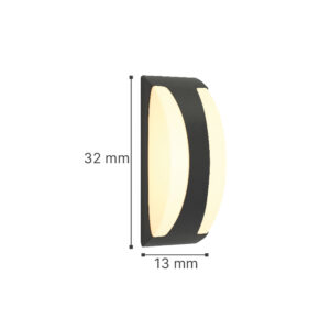 InLight Wildwood -Επιτοίχιο φωτιστικό σε γκρι χρώμα 1XE27 (80203634)