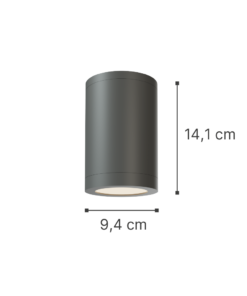 InLight Reindeer 1xGU10 Outdoor Ceiling Down Light Anthracite D:14.1cmx9,4cm (80300544)