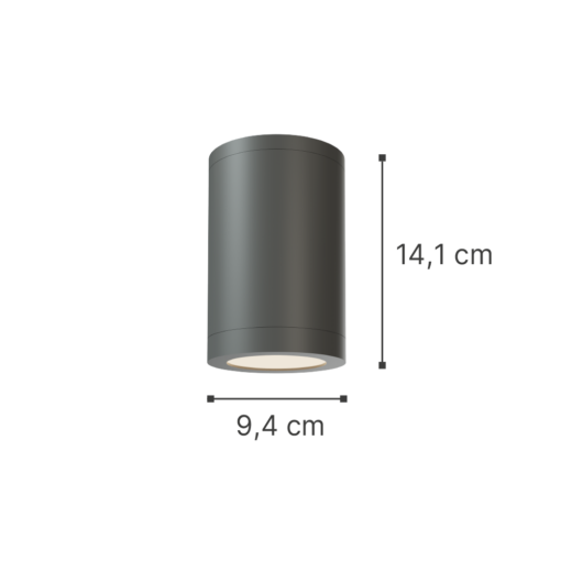 InLight Reindeer 1xGU10 Outdoor Ceiling Down Light Anthracite D:14.1cmx9,4cm (80300544)