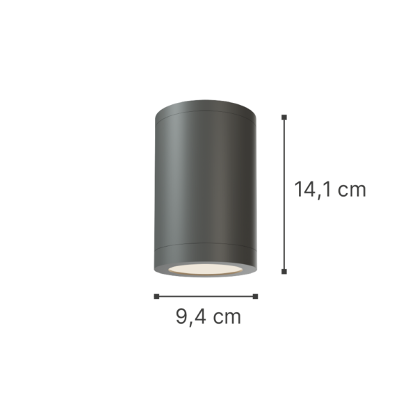 InLight Reindeer 1xGU10 Outdoor Ceiling Down Light Anthracite D:14.1cmx9,4cm (80300544)