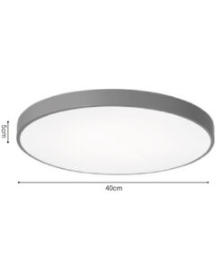 InLight Πλαφονιέρα οροφής LED 32W 3CCT (by switch on base) από λεύκο μέταλλο και ακρυλικό D:40cm (42035-C-White )