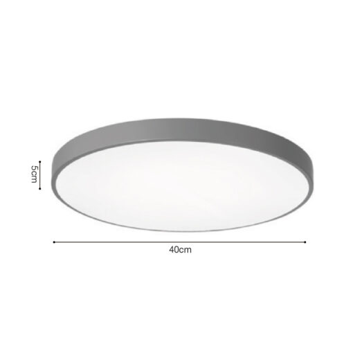 InLight Πλαφονιέρα οροφής LED 32W 3CCT (by switch on base) από λεύκο μέταλλο και ακρυλικό D:40cm (42035-C-White )
