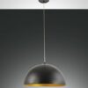 Κρεμαστό Φωτιστικό   Fabas Luce Dingle E27 Μαύρο / Χρυσό     – 3215-40-101