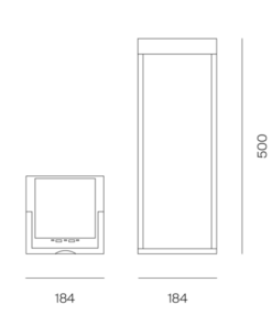 Logica Ηλιακό Επαναφορτιζόμενο Φωτιστικό Πορτατιφ LED 2.2W Diogene Hybrid IP65 Dimmable Θερμό Λευκό 2700Κ-3000Κ 50cm