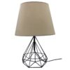 DM-01 TABLE LAMP BL-ΕΚΡΟΥ Φ35 ΕΠΙΤΡ.ΛΑΜΠΑ ΜΕ ΑΜΠΑΖΟΥΡ Ε/27    Heronia -34-0283