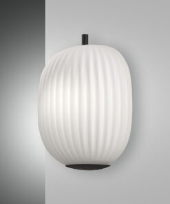 Φωτιστικό Τοίχου  Fabas Luce Domizia E27  Μαύρο     – 3689-21-101