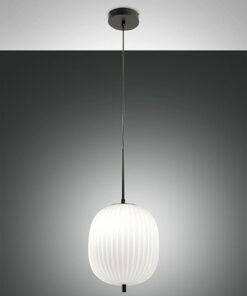 Κρεμαστό Φωτιστικό   Fabas Luce Domizia E27  Μαύρο     – 3689-40-101