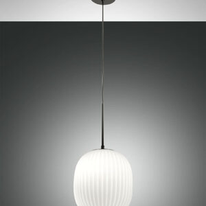 Κρεμαστό Φωτιστικό   Fabas Luce Domizia E27  Μαύρο     – 3689-40-101
