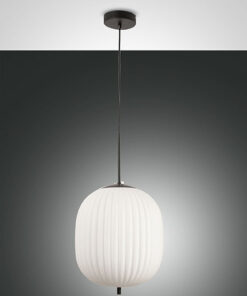 Κρεμαστό Φωτιστικό   Fabas Luce Domizia E27  Μαύρο     – 3689-45-101