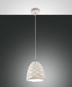 Κρεμαστό Φωτιστικό   Fabas Luce Duchessa E27 Λευκό     – 3533-40-102
