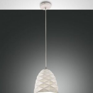 Κρεμαστό Φωτιστικό   Fabas Luce Duchessa E27 Λευκό     – 3533-40-102