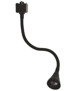 ΣΠΟΤ ΡΑΓΑΣ FLEXIBLE 2 ΓΡΑΜΜΩΝ 3W 28cm 4000K ΜΑΥΡΟ PLUS EUROLAMP 145-55037