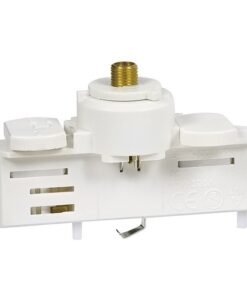 ΑΝΤΑΠΤΟΡΑΣ ΡΑΓΑΣ 4 ΓΡΑΜΜΩΝ 96X49 ΛΕΥΚΟΣ EUROLAMP – 145-59117