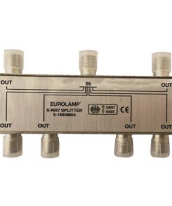 ΔΙΑΚΛΑΔΩΤΗΣ TV ΜΕΤΑΛΛΙΚΟΣ ΤΥΠΟΥ F 1/6 EUROLAMP 147-10123