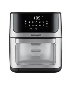 ΦΡΙΤΕΖΑ ΑΕΡΟΣ XXL 12L 1800W ΜΕ ΠΑΡΑΘΥΡΟ ΚΑΙ ΑΞΕΣΟΥΑΡ ΜΑΥΡΗ-INOX EUROLAMP – 300-70044