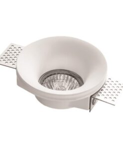 ΣΠΟΤ ΓΥΨΙΝΟ ΜΟΝΟ ΣΤΡΟΓΓΥΛΟ  GU10 Φ100×40 EUROLAMP 147-53205