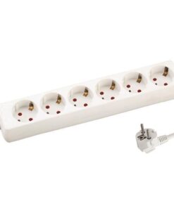 ΠΟΛΥΠΡΙΖΟ 6 ΘΕΣΕΩΝ ΜΕ ΚΑΛΩΔΙΟ 3X1,5mm 1,5m ΜΕ ΠΡΟΣΤΑΣΙΑ ΕΠΑΦΩΝ EUROLAMP 147-62204