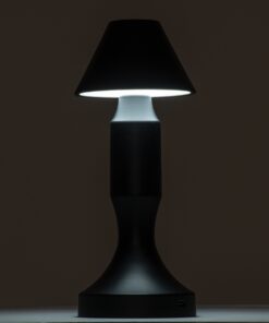 GloboStar® LUNNA 76476 Μοντέρνο Επιτραπέζιο Φωτιστικό Πορτατίφ LED 1.5W 105lm 120° DC 5V Επαναφορτιζόμενο με Μπαταρία Li-ion 1800mAh – Διακόπτη Αφής με 3 Εναλλαγές Φωτισμού CCT Θερμό – Φυσικό – Ψυχρό 1500K – 4500K – 6000K Dimmable – D9 x 23cm – Λευκό