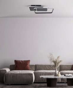 GloboStar® SQUARO 61231 Φωτιστικό Οροφής Δαχτυλίδι-Κύκλος LED CCT 75W 8400lm 360° AC 220-240V – Εναλλαγή Φωτισμού μέσω Τηλεχειριστηρίου All In One Ψυχρό 6000k+Φυσικό 4500k+Θερμό 2700k Dimmable Μ48.5 x Π51 x Υ9cm – Μαύρο – 3 Years Warranty