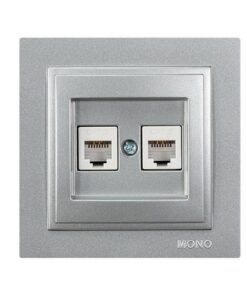 ΠΡΙΖΑ ΤΗΛΕΦΩΝΟΥ ΔΙΠΛΗ RJ 11 ΑΣΗΜΙ EUROLAMP – 152-10439