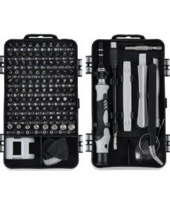 GloboStar® 79996 Επαγγελματικό Mini Σετ Εργαλείων 115 Εξαρτημάτων σε 1 DIY Tool Kit – Για Επισκευές iPhone,Samsung κλπ Κινητά Τηλέφωνα – PC – Laptop – Xbox – Ρολογιών – Οπτικά – Γυαλιά και Γενικών Μικρόεπισκευών Λεπτομέρειας με Μαγνητικό Κατσαβίδι Καστάνι